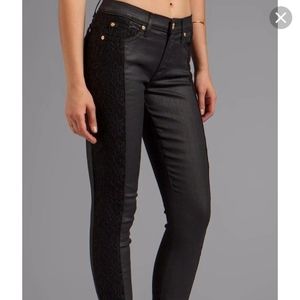 7 For All Mankind Black Skinny Jeans NWOT